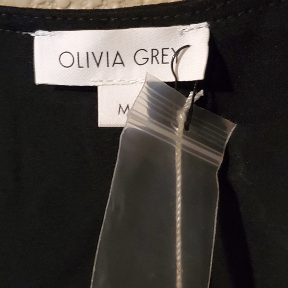 Black wrap midi dress - Picture 2 of 5